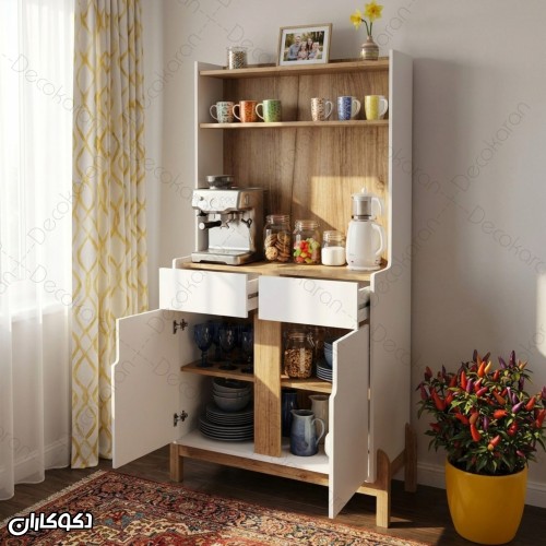 کافی بار خانگی دکوکاران مدل KF125 شلف‌دار و کابینتی