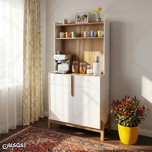 کافی بار خانگی دکوکاران مدل KF125 شلف‌دار و کابینتی