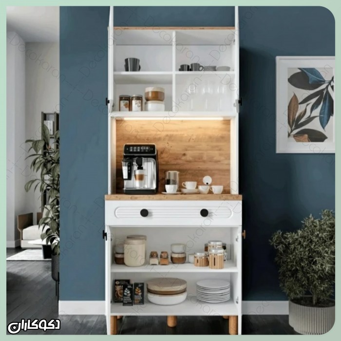 کافی‌بار مدل KF102 دکوکاران | ایستگاه قهوه لوکس و منظم برای خانه‌های خاص