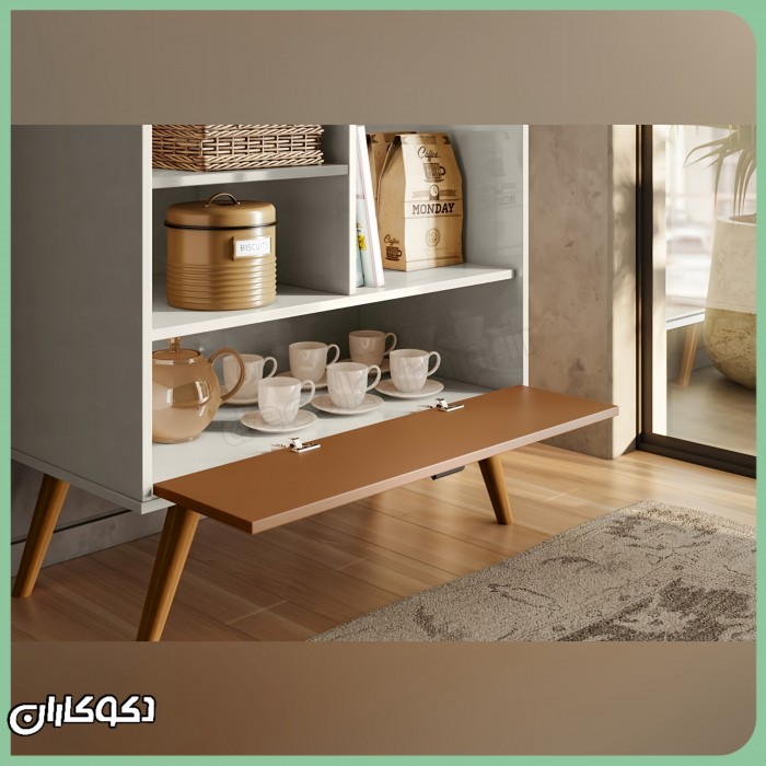 کافی بار مدل KF106 | طراحی مدرن و کاربردی برای یک قهوه‌بار منظم در خانه