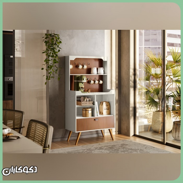 کافی بار مدل KF106 | طراحی مدرن و کاربردی برای یک قهوه‌بار منظم در خانه