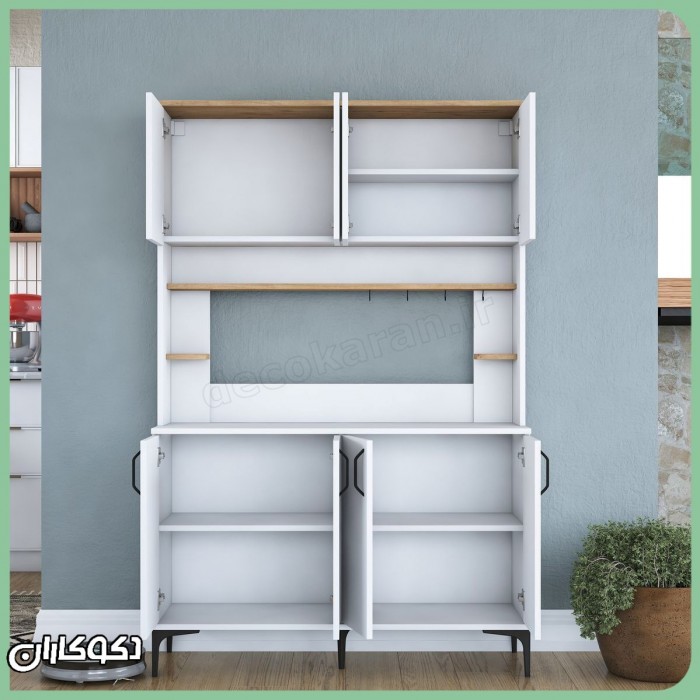 کمد کافی بار بلند و جادار مدل KF114 | بوفه مدرن آشپزخانه