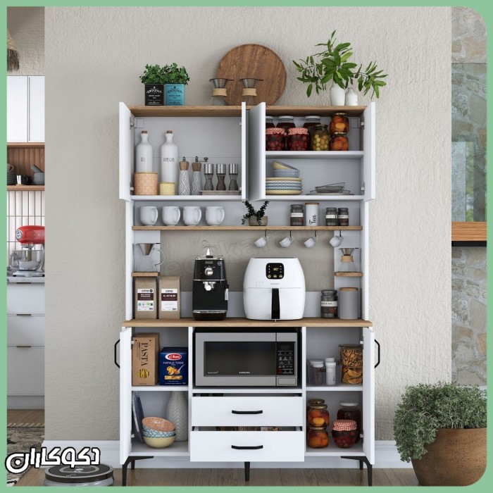 کافی بار و کابینت ماکروفر مدل KF115 | ایستگاه کامل پذیرایی