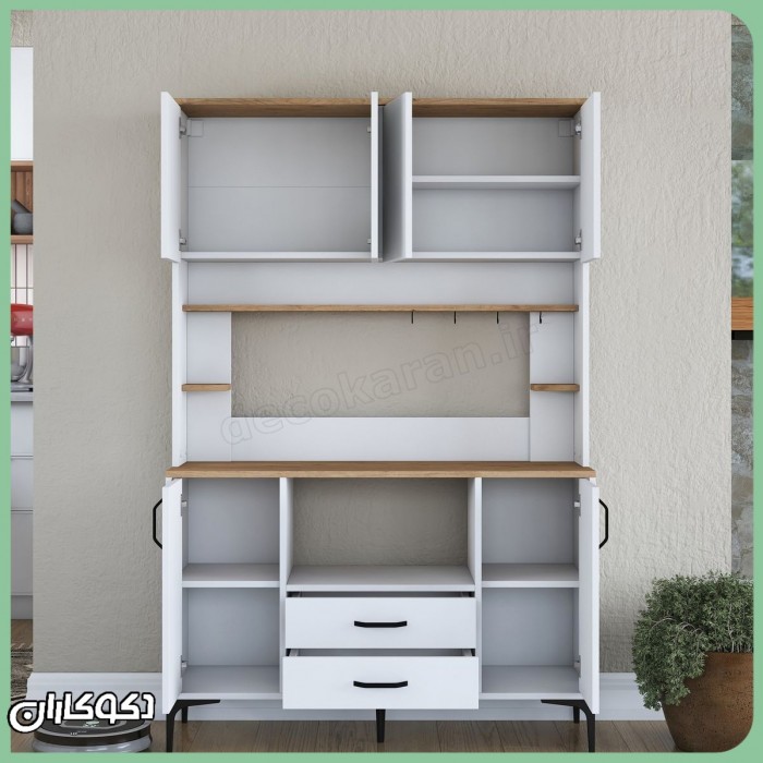 کافی بار و کابینت ماکروفر مدل KF115 | ایستگاه کامل پذیرایی