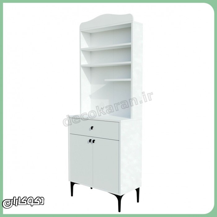 کافی بار خانگی ایستاده مدل KF117 | میز قهوه کم‌جا و بلند