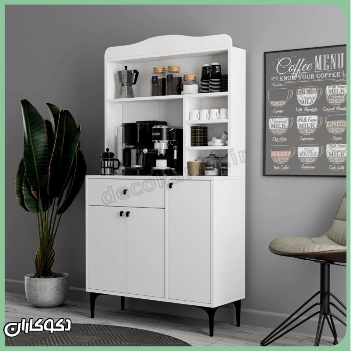 میز قهوه ساز خانگی دکوکاران مدل KF118 (طرح کلاسیک آرک‌دار)