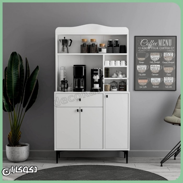 میز قهوه ساز خانگی دکوکاران مدل KF118 (طرح کلاسیک آرک‌دار)