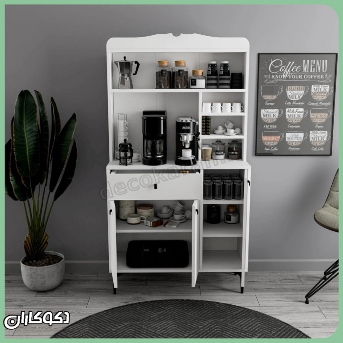 میز قهوه ساز خانگی دکوکاران مدل KF118 (طرح کلاسیک آرک‌دار)