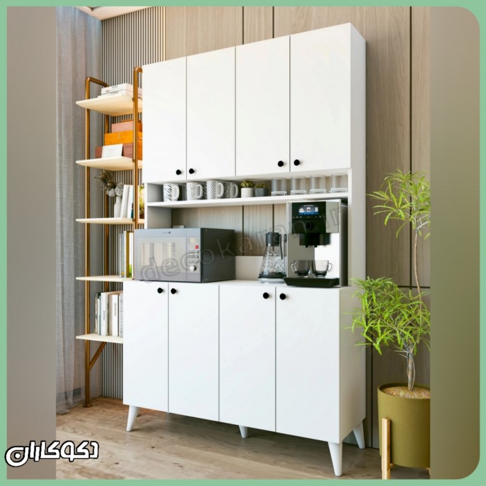 کافی بار و پنتری آشپزخانه دکوکاران مدل KF122 | عرض ۱۲۰ (فول ست)