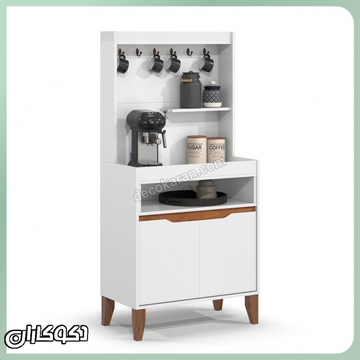 کافی بار مدرن و مینیمال دکوکاران مدل KF124 | عرض ۷۰ (طرح اپن)