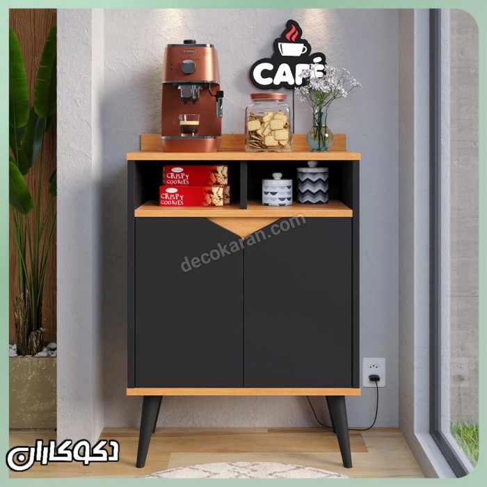مینی کافی بار و کنسول جمع‌وجور مدل KF126 | عرض ۶۰ سانت