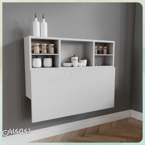 میز ناهار خوری تاشو دیواری دکوکاران مدل MN105