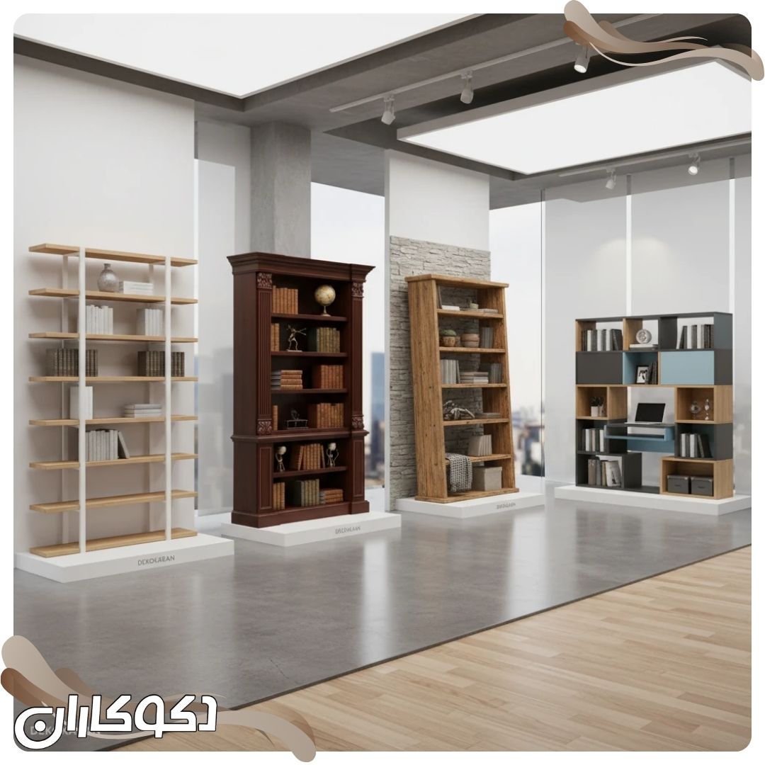 کتابخانههای متنوع دکوکاران در سبکهای مختلف برای دکوراسیون منزل