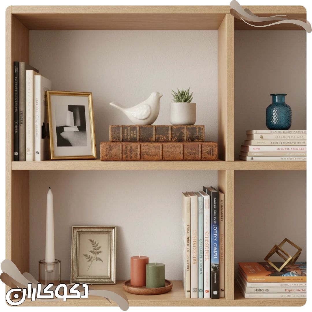 ایدههای خلاقانه برای چیدمان کتابخانه و نمایش وسایل دکوری