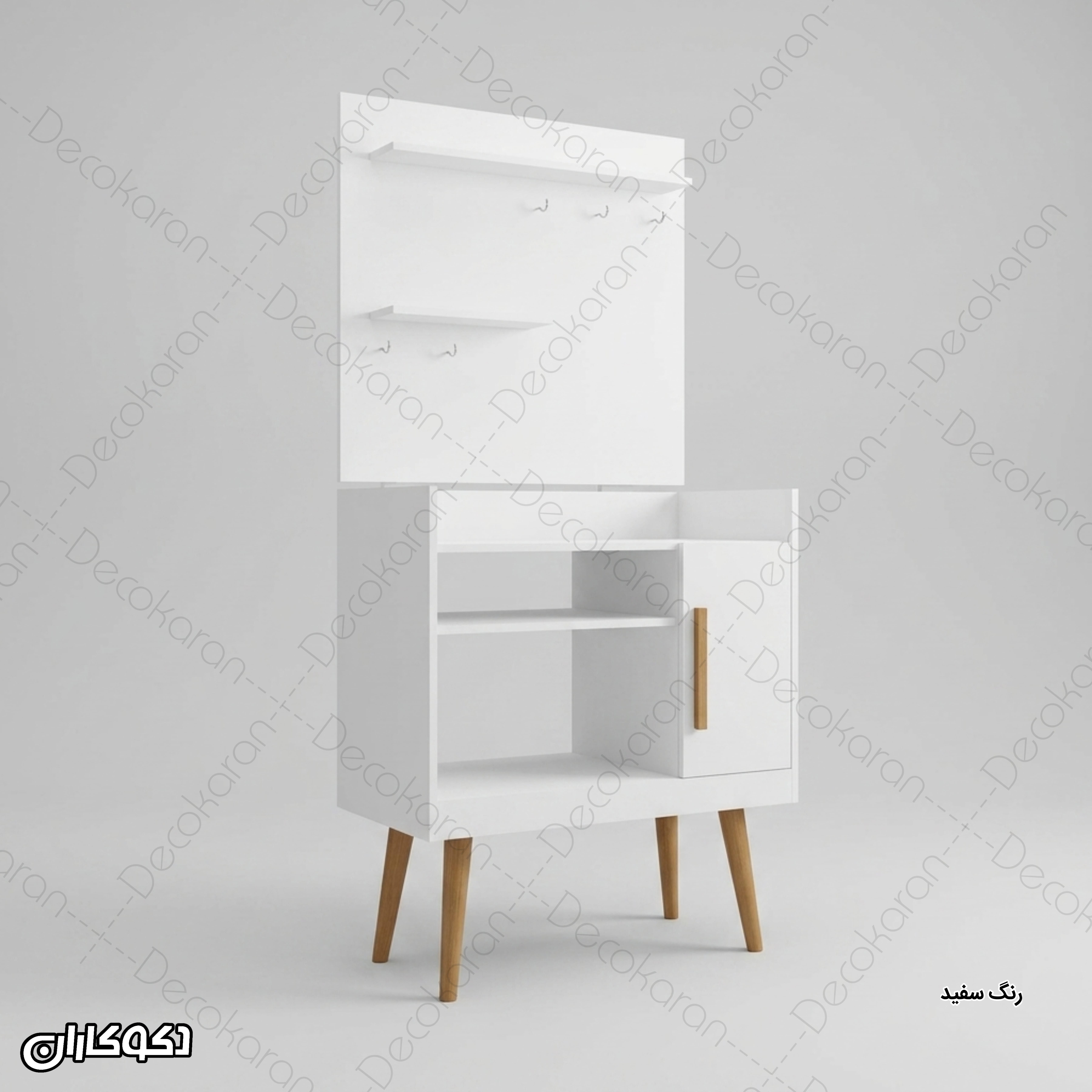 کافی بار MDF مدل KF108 رنگ سفید