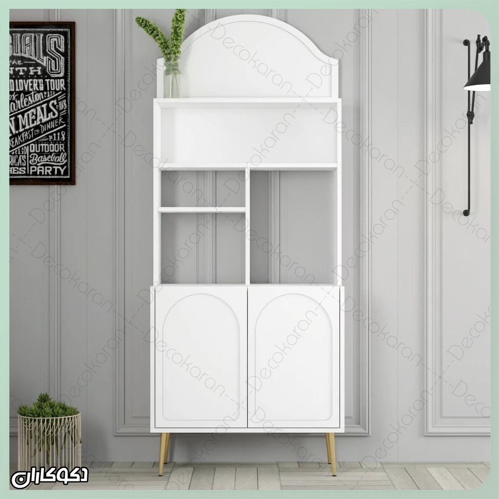 کافی‌بار چوبی روشن دکوکاران مدل KF105 برای فضاهای کلاسیک مدرن