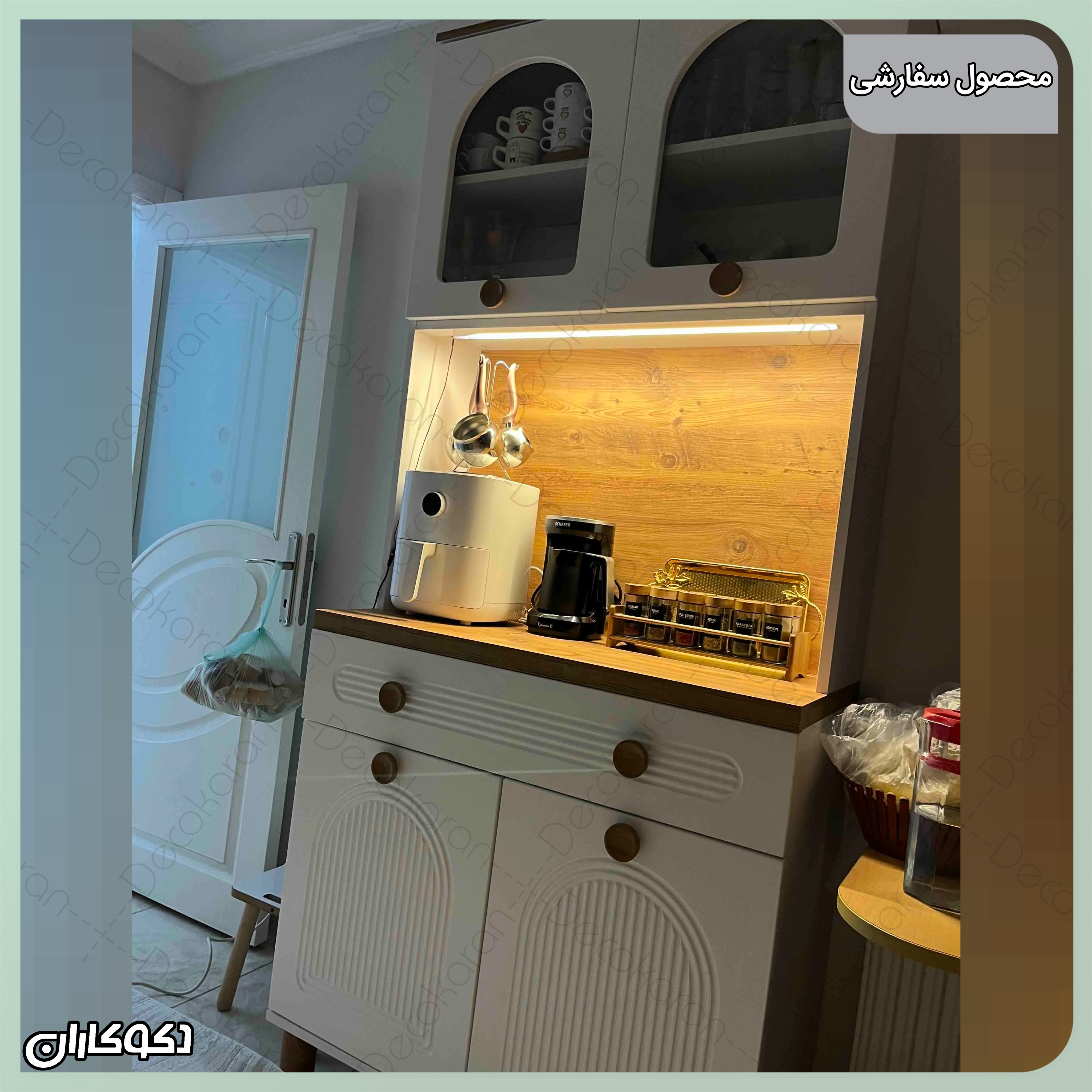 کافی بار kf102 دکوکاران سفارشی مشتری