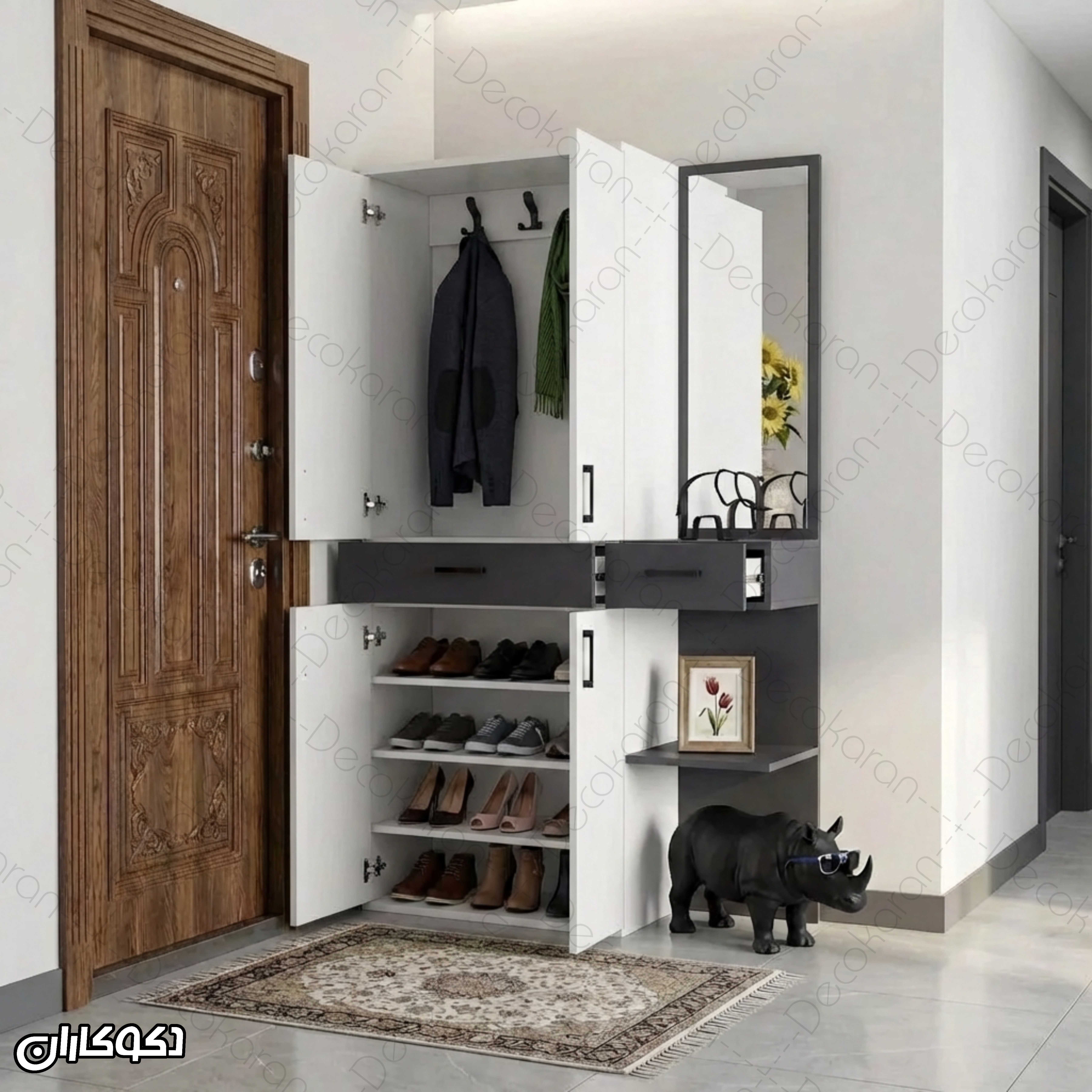 جاکفشی و جالباسی مدل JL121