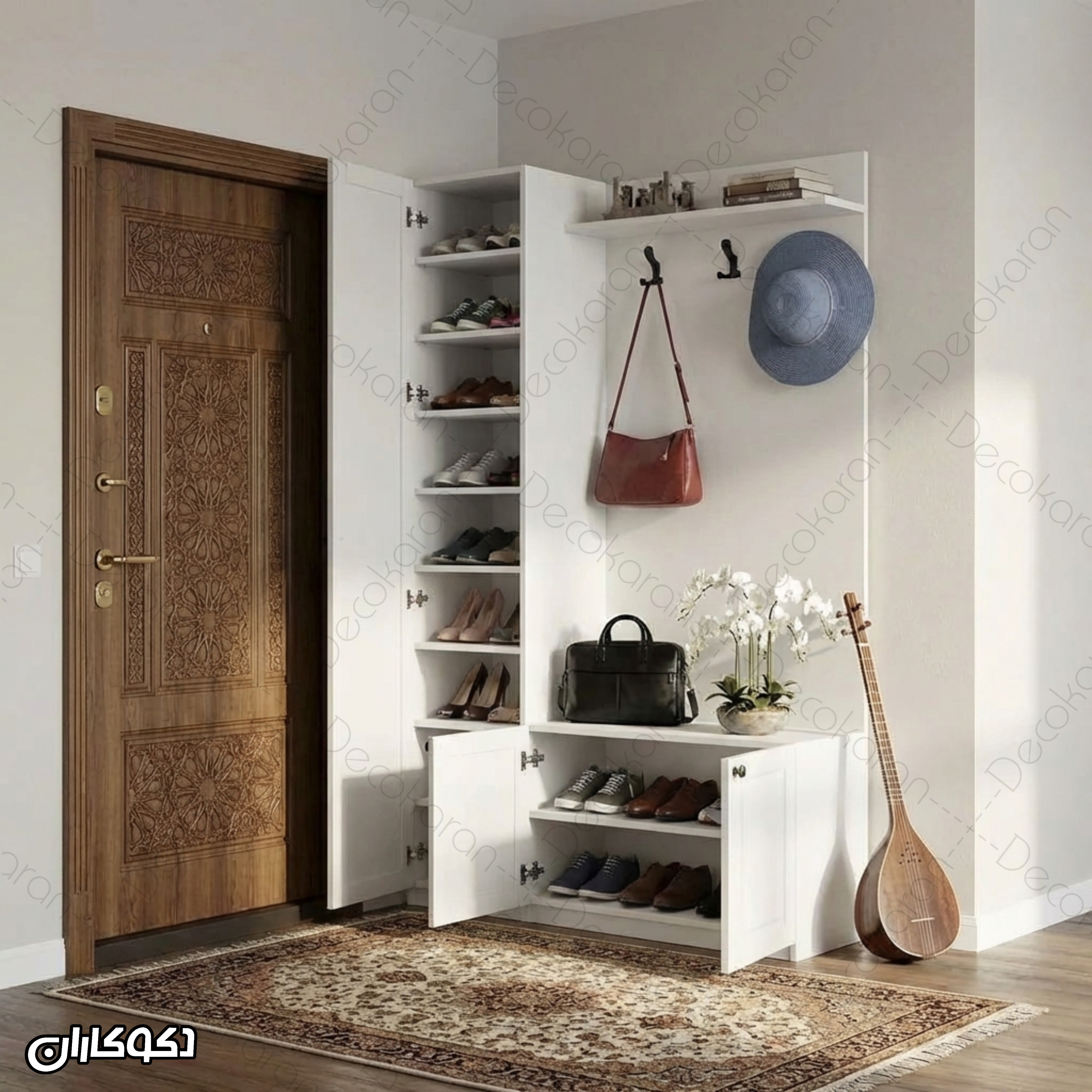 جاکفشی و جالباسی مدل JL128