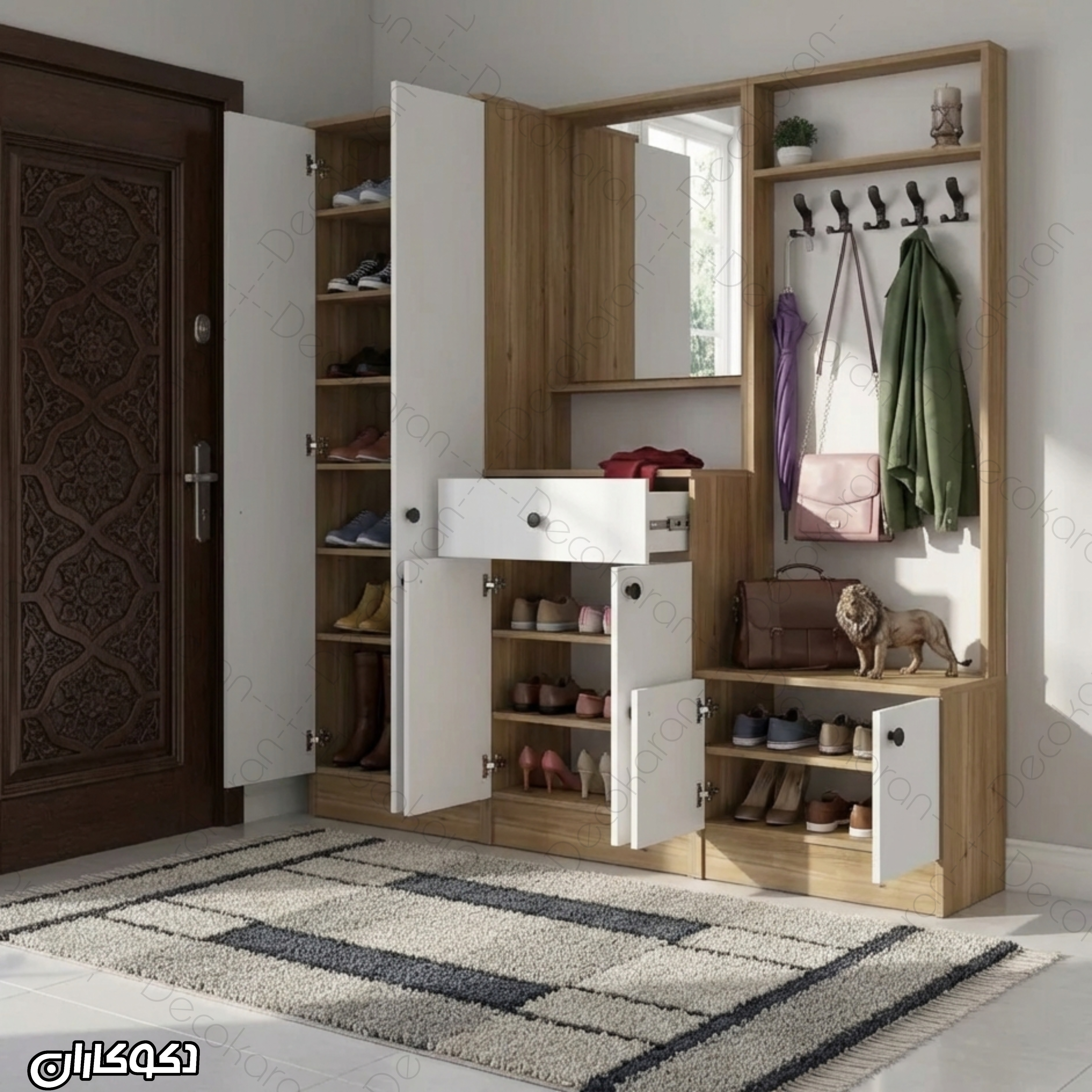 جاکفشی و جالباسی مدل JL130