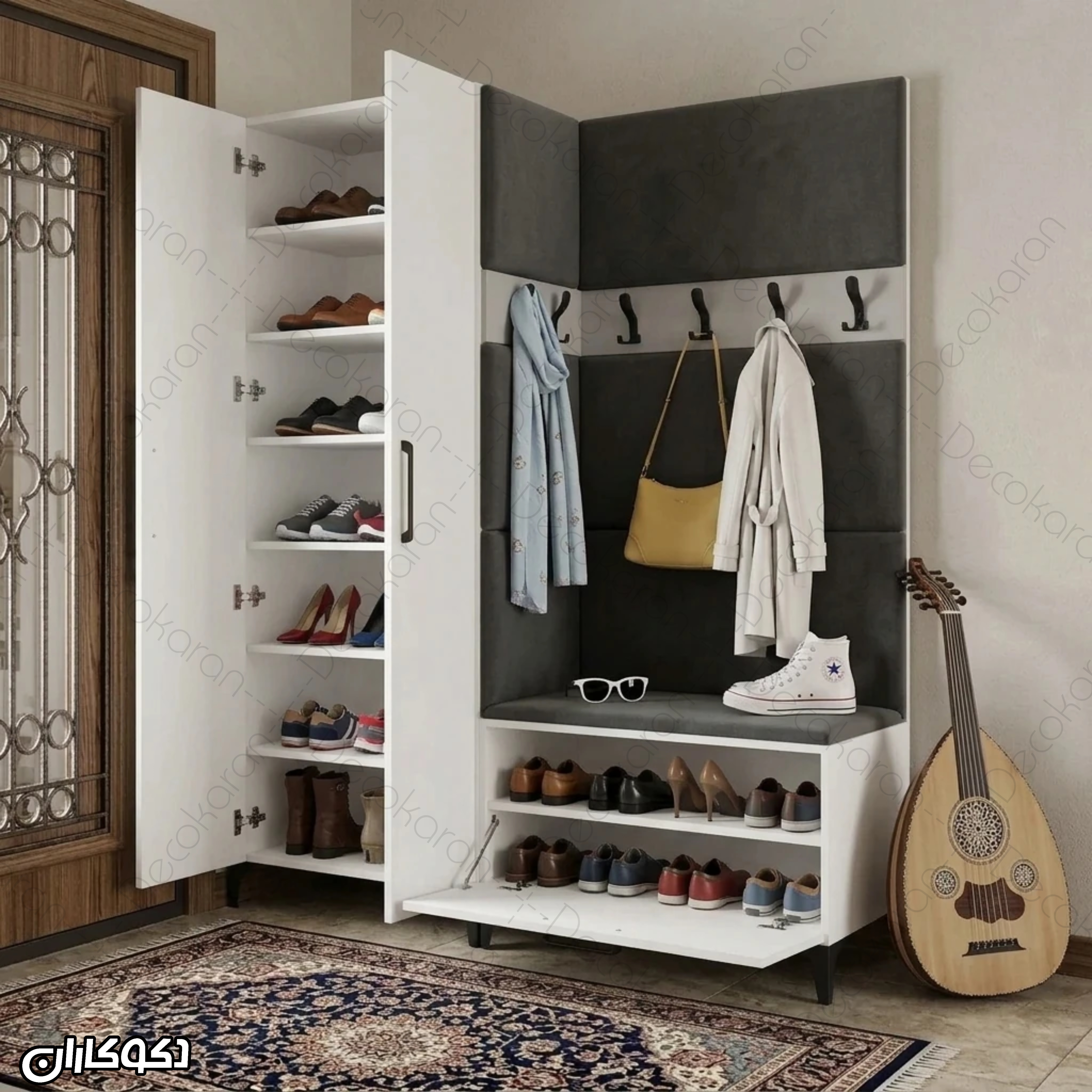 جاکفشی و جالباسی دکوکاران مدل JL152