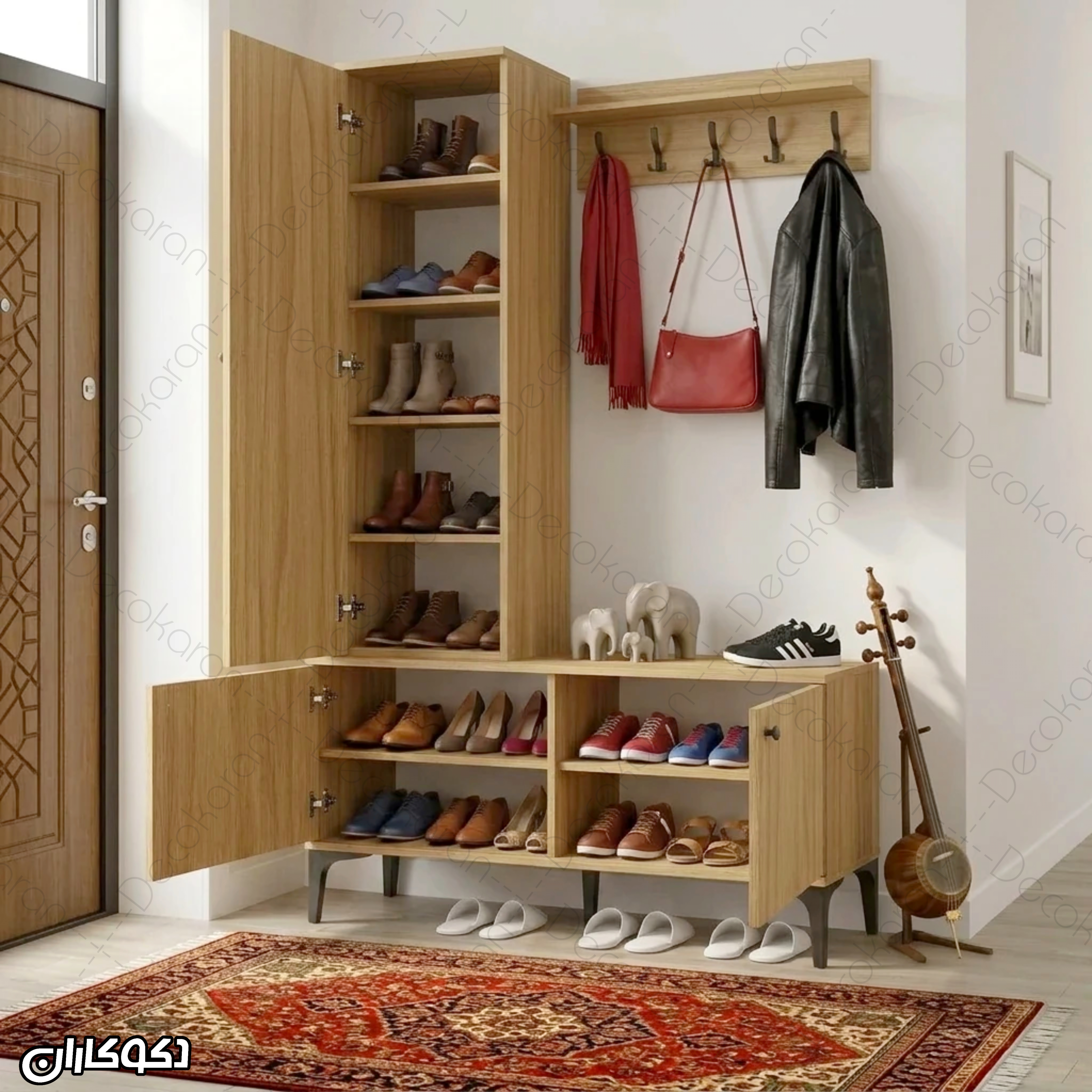 جاکفشی و جالباسی دکوکاران مدل JL155