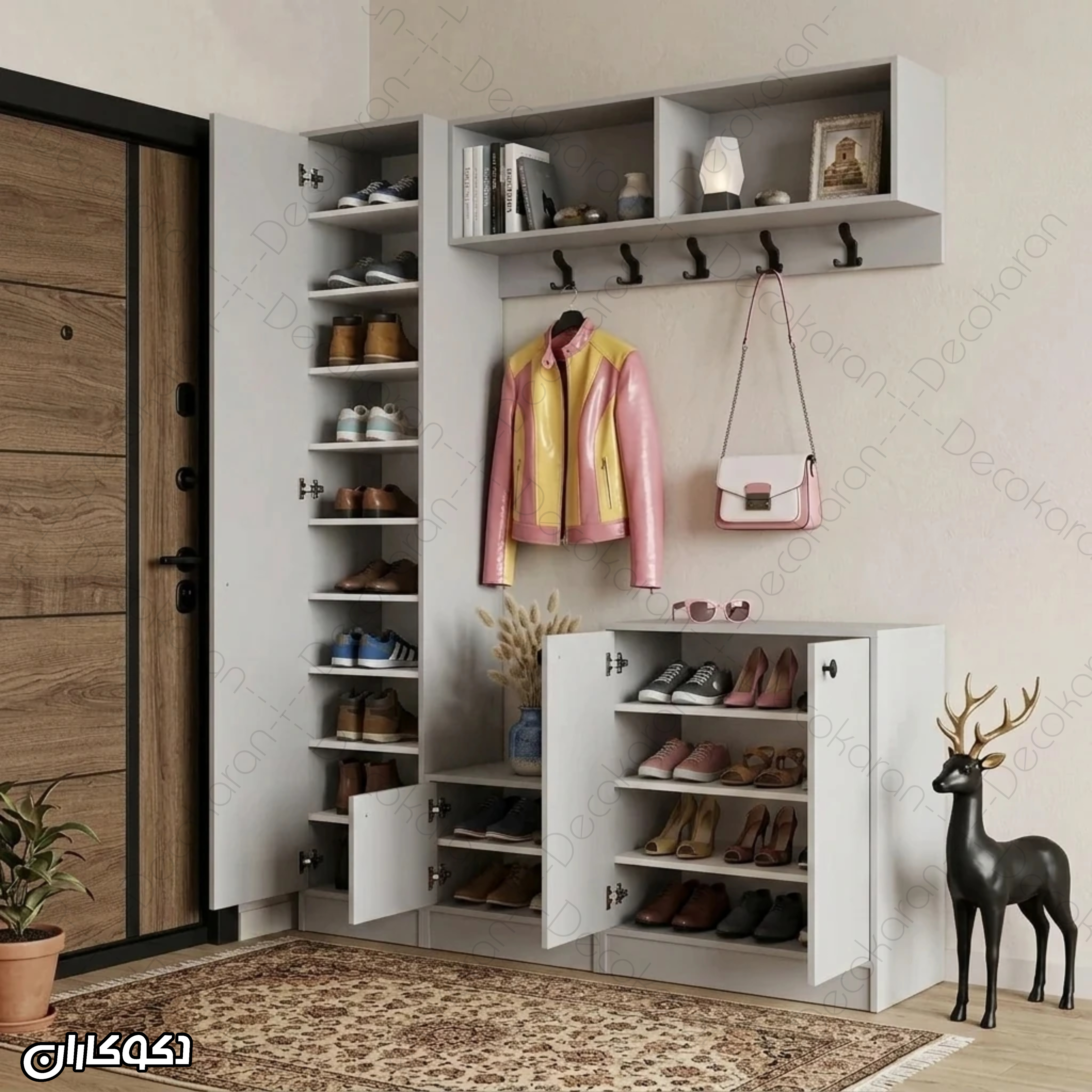 جاکفشی و جالباسی دکوکاران مدل JL159