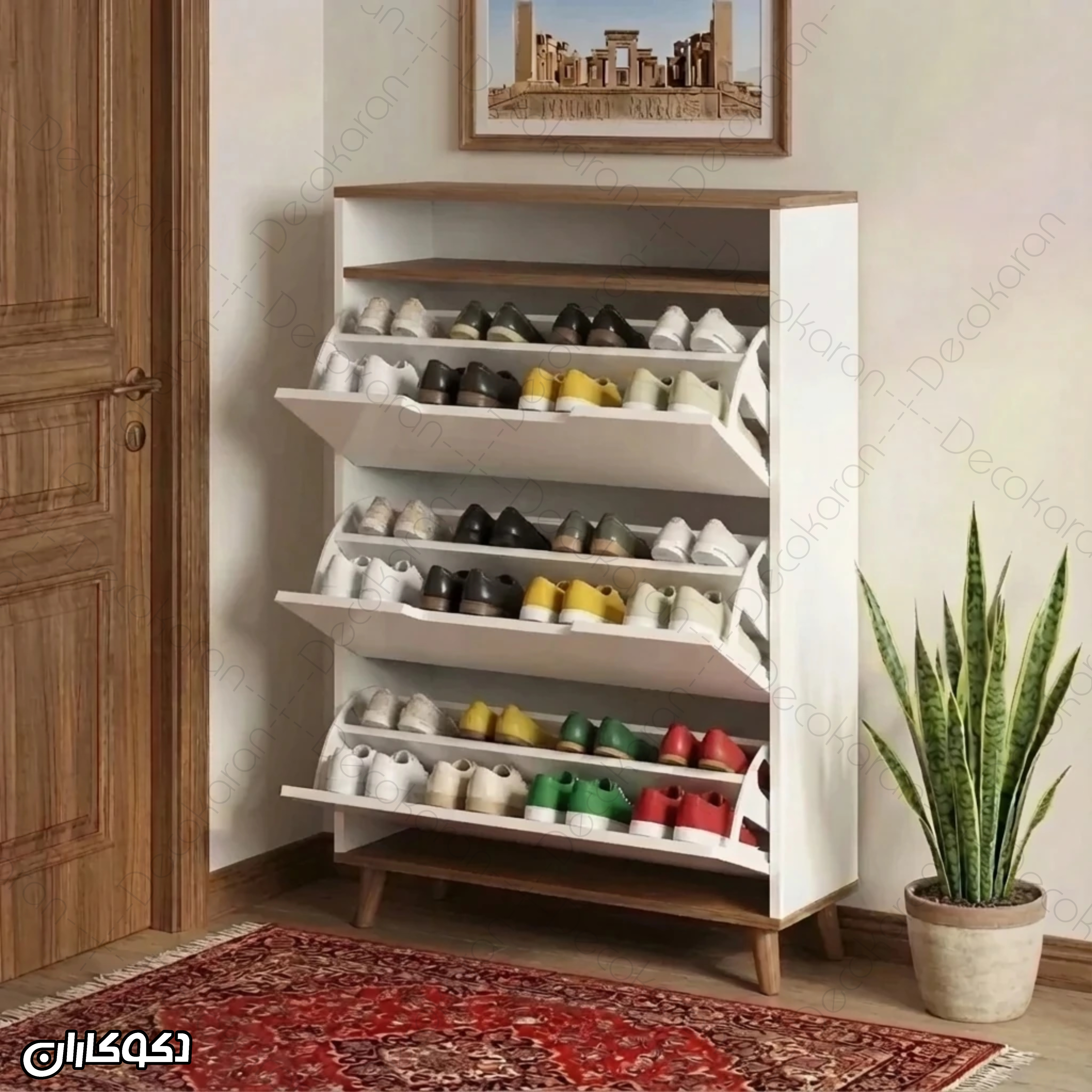 فضای داخلی جاکفشی داشبوردی سه درب JKD104
