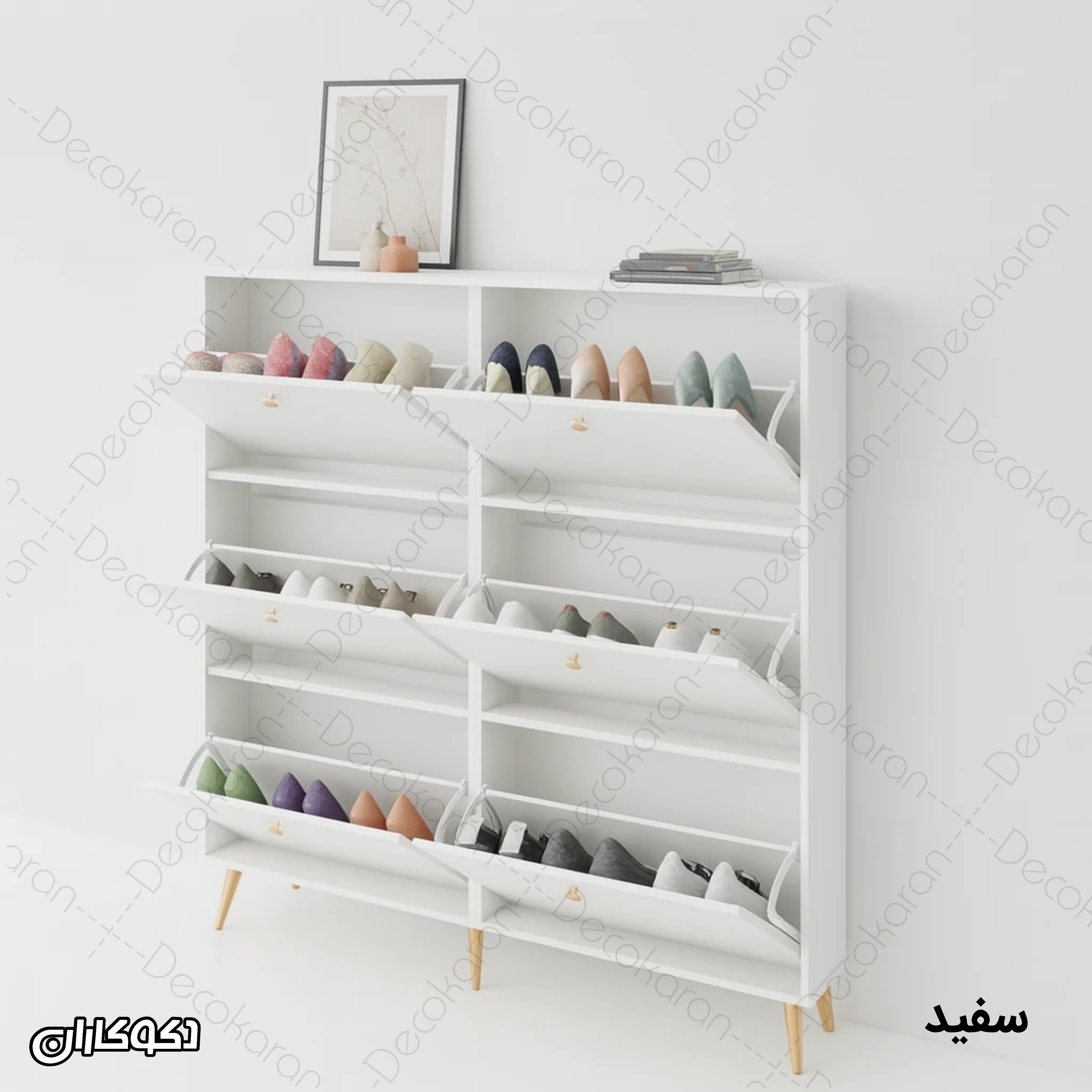 جاکفشی سفید مدرن مدل JKD112