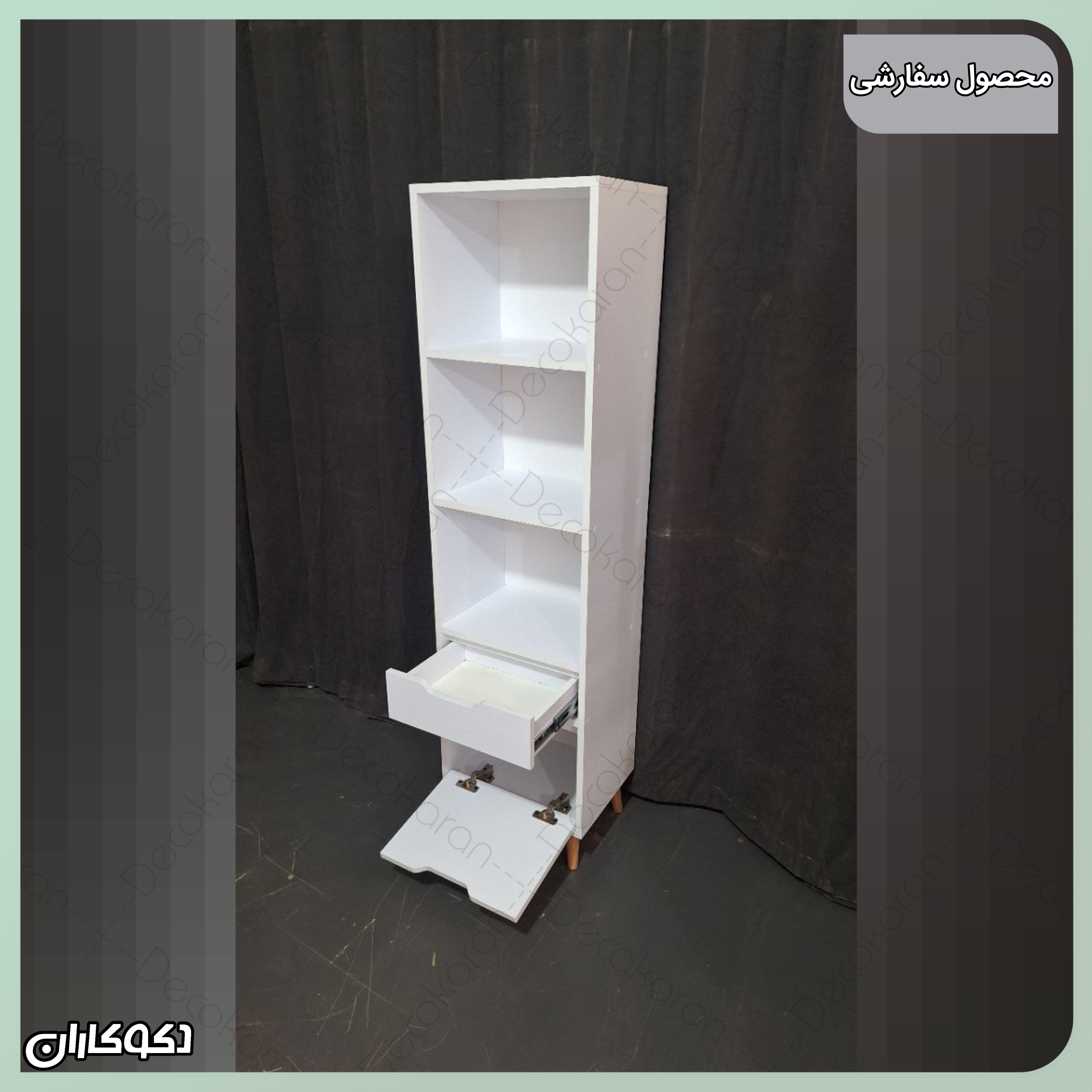 کتابخانه k104 دکوکاران سفارشی مشتری