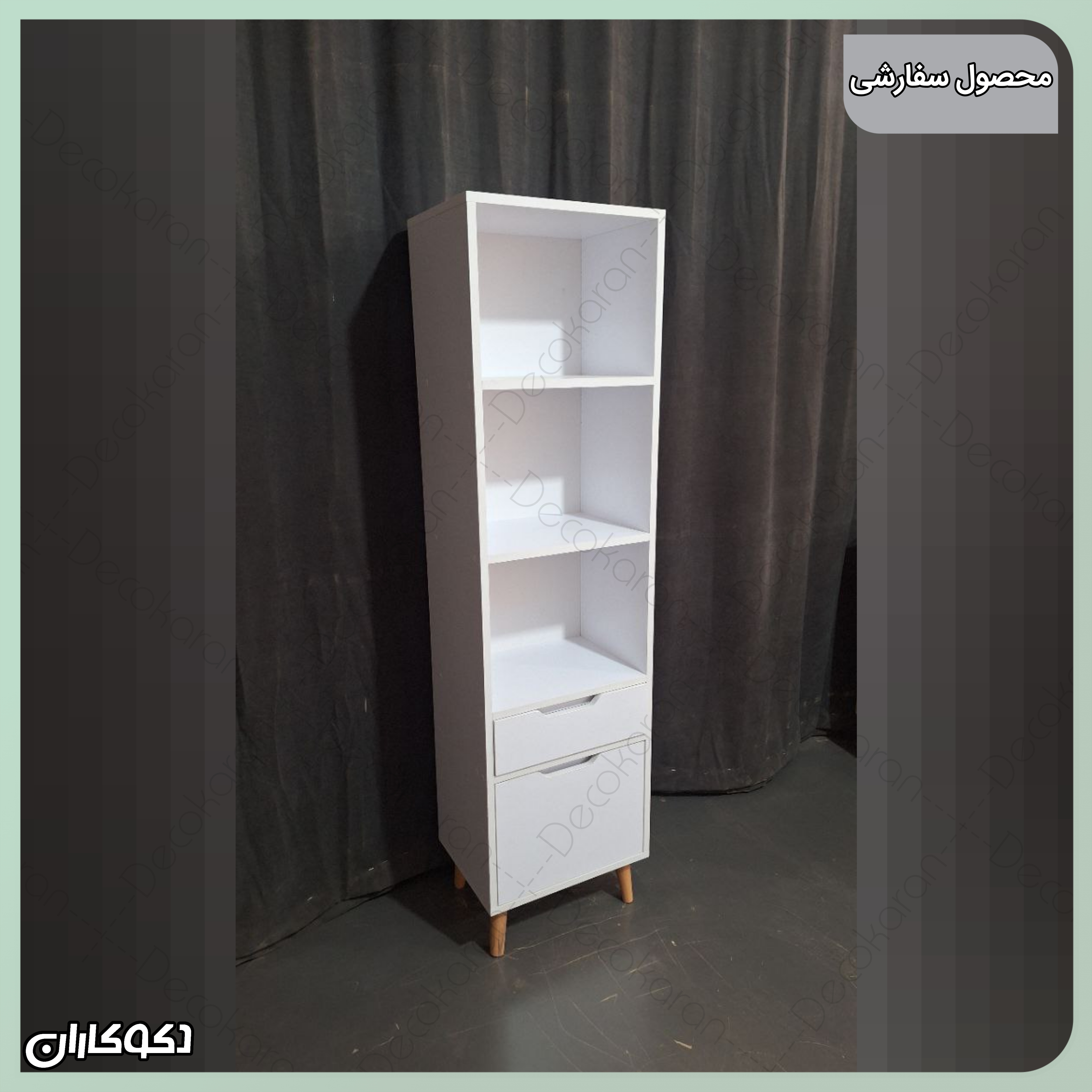 کتابخانه k104 دکوکاران سفارشی مشتری