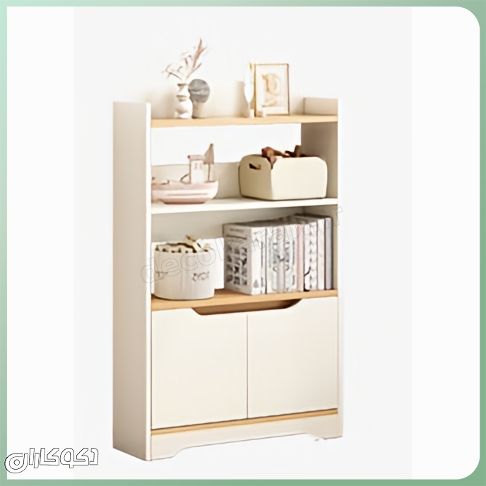 کتابخانه مدل k119 با طراحی هندسی و مدرن در دکوراسیون پذیرایی