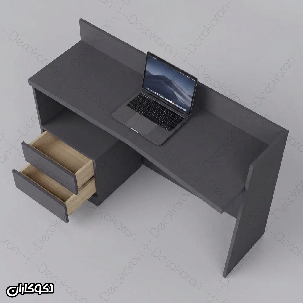 میز تحریر MDF مدل MT120 با طراحی ساده و دو کشوی کناری