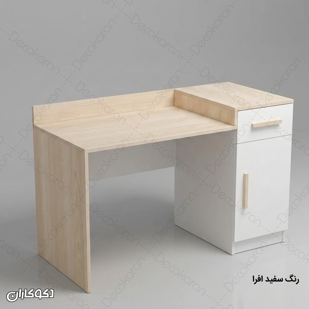 میز تحریر MDF مدل MT137 کمددار و کشودار