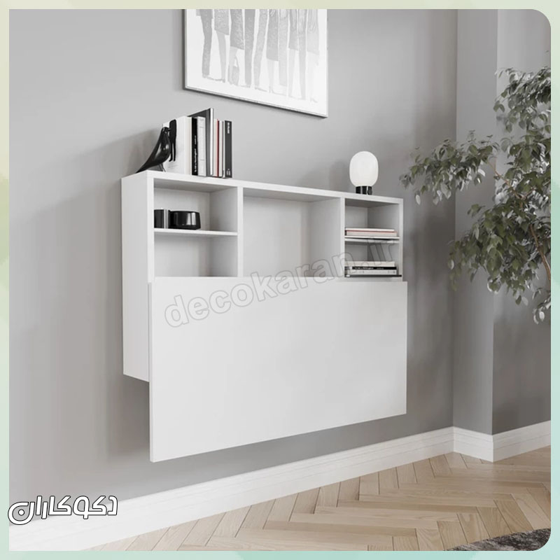 نقشه ابعاد میز تحریر MT135 دکوکاران، طول 90 سانتی متر، عمق 50 سانتی متر