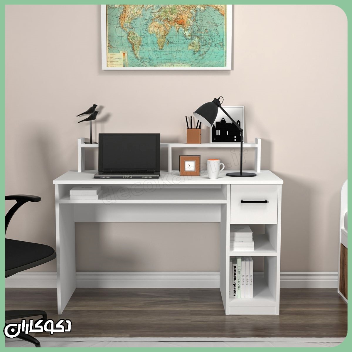 میز تحریر چندکاره و کم‌جا MT141 دکوکاران برای فضاهای کوچک آپارتمانی