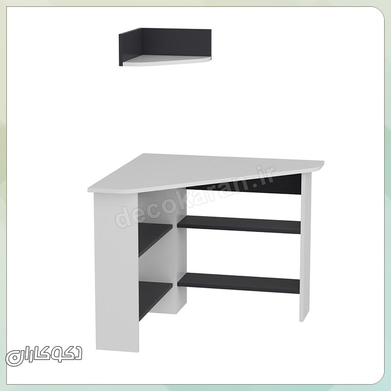 جزئیات و ابعاد میز تحریر کنج مدل MT119 دکوکاران